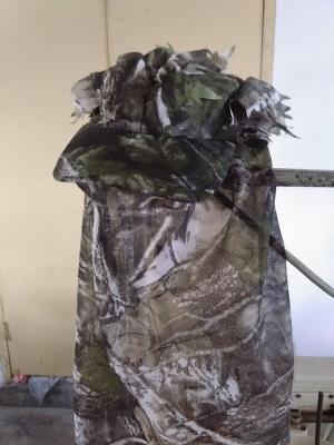 China Woodland Camo 3D Camouflage 3D Sneaky Cap With Facemask Paintball Hunting for sale