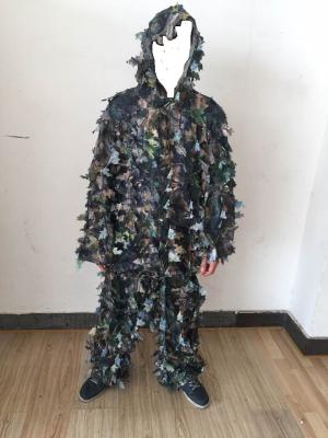 China 3D Leafy Leaves Clothing Jungle Woodland Hunting Camo Ghillie Suit for sale