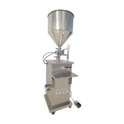 China Small vertical pneumatic food filling machine is suitable for small scale production for sale