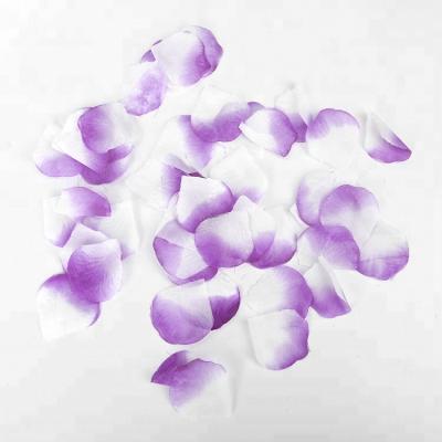 China Purple Home/Office/Party/Wedding Decoration Bulk Artificial Silk Package Rose Flower Petals For Wedding for sale