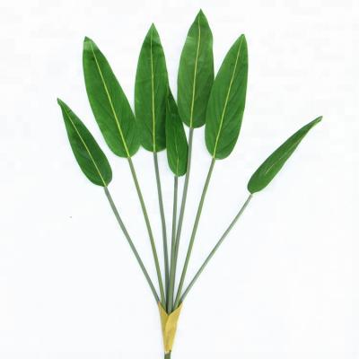 China Eco-friendly Green Grass Plant Decoration Tropical Artificial Garden EW-Y2041 Leaves for sale