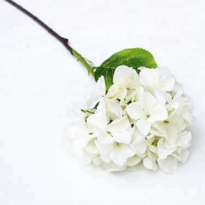 China Fabric Hydrangea Flowers Home Decoration Indoor Plants Artificial Hydrangea Flower Wholesale EW-Y2004 for sale