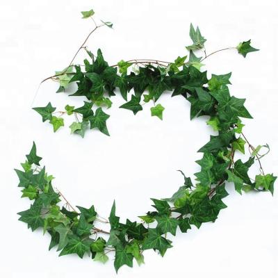 China Eco-friendly Home Decoration Greenery Garland Hanging Greenery Garland Rattan Ivy Artificial Leaves for sale