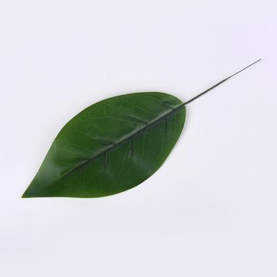 China Wholesale LW-016 Environmental Friendly Promotional Texture Artificial Green Non Leaves Garden Decoration Items for sale