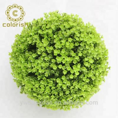 China Hot Sale EW-10221 Decorative Hanging Artificial Grass Topiary Ball Moss Balls Easily Assembled for sale