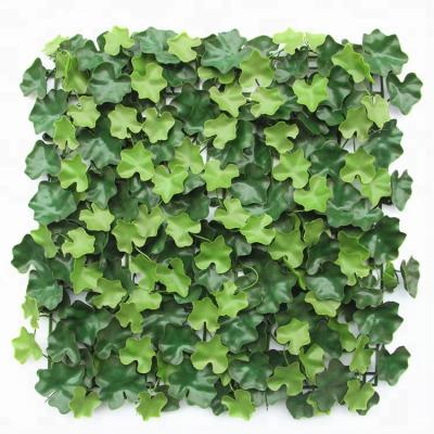 China EW-002 Easily Assembled Artificial Leaf Hedges Panels Wall Hanging Artificial Plants For Garden Decoration for sale