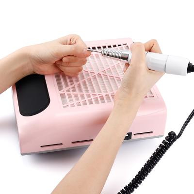 China Low Noise Adjustment Suction Speed ​​80w Nail Dust Collector Nail Strong Vacuum Cleaner Vacuum Cleaner for sale