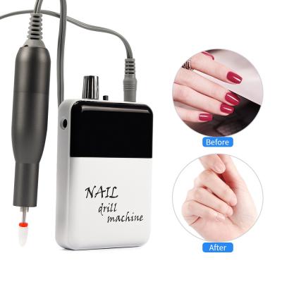 China 2021 New arrival ABS mini electric nail drill machine with 30000 rpm manicure machine nail file for sale