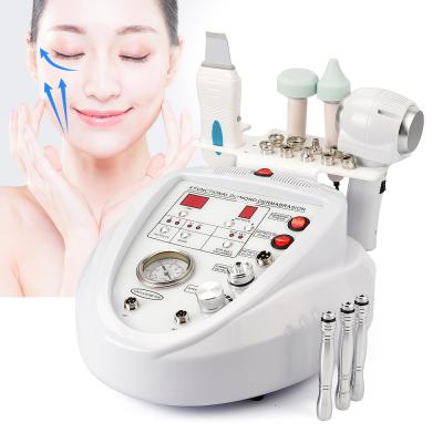 China Exfoliators Diamond Peeling Dermabrasion Skin Scrubber Microcurrent Facial Face Lift Machine Care Salon Equipment for sale