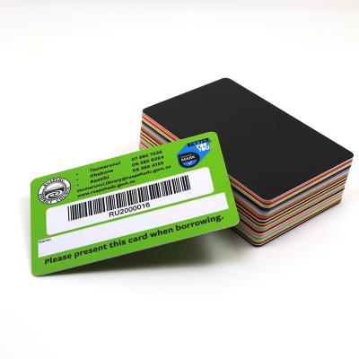 China Companies 13.56 MHz RFID Smart Card PVC Barcode Card For Library System for sale