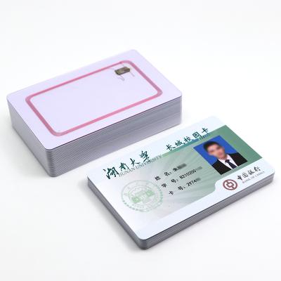 China Printable School Blank Name Photo Customized RFID NFC Smart ID Cards For Company Employees Students for sale