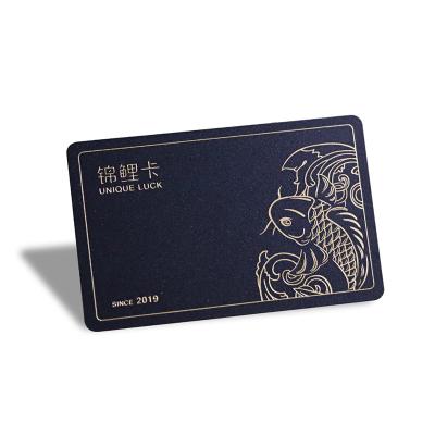 China Waterproof / Waterproof Stylish NFC RFID Contactless Smart Hotel Key Card With Gold Foil Design for sale