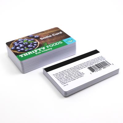 China VIP Card Glossy Lamination Magnetic Stripe Printable Plastic Cards for sale