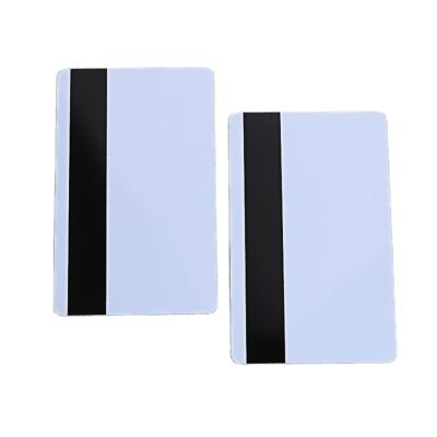 China PVC White Card Access Control Blank CR80 Magnetic Stripe Credit Card Size Printable Wide Business Card for sale