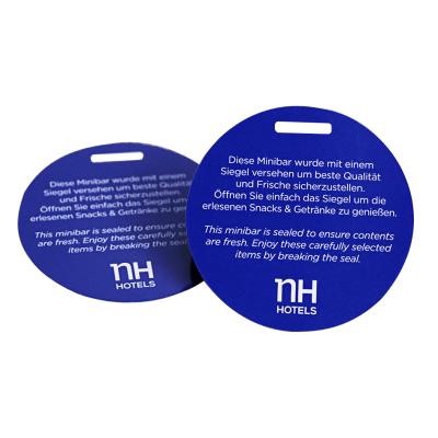 China Plastic Circle Dies PVC Plastic Hotel Round Hang Tag Printing Custom Shape Business Cards for sale