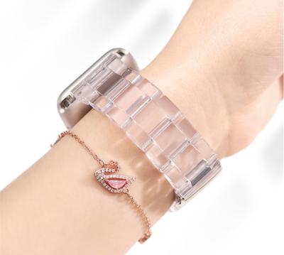 China Not Specific for Hot Apple Watch Luxury Clear Transparent Watch Band Strap for sale