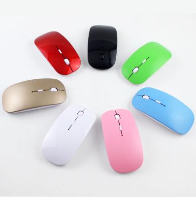 China Customized Cheap Multicolor Computer Ultra-thin USB Wireless Mouse for sale