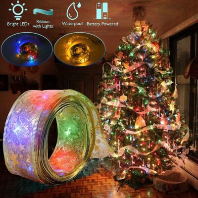 China Led Light Christmas Tree Ribbon Lights Shining Ribbon Fairy Lights LED Christmas Lights for Christmas Decorations for sale