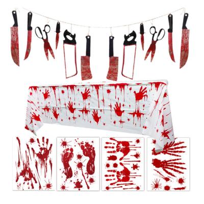 China Halloween banner Bloody Banner Scary Hanging Banner Bloody Garland Banner Halloween Zombie Vampire Party Decorations Supplies for sale