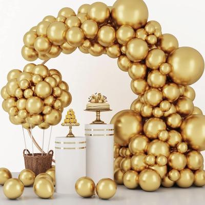 China Party Decoration Balloons Arch Kit Latex Metallic Balloons Garland Arch Set For Baby Shower Birthday Wedding Party Decoration for sale