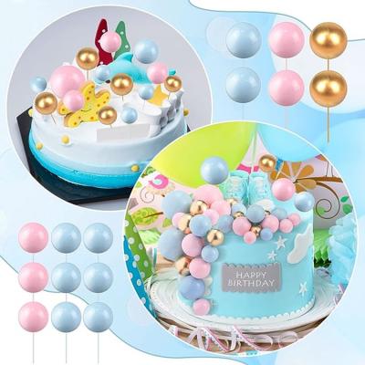 China Cake Decorations Faux Balls For Cake Decoration Cake Decorating Balls Mini Balloons Cake Toppers for Birthday Party Baby Shower Decor for sale