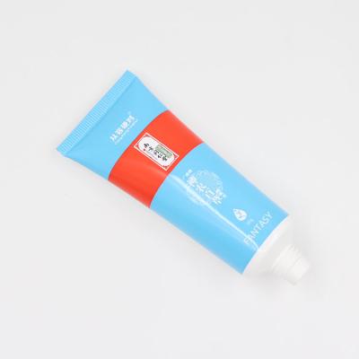 China Empty 1.5 Ounce Custom Blue Colorful Squeeze Tube Women's Cosmetics Eco Friendly Face Wash Packaging for sale