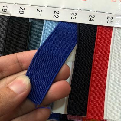 China 100% home webbing elastic woven elastic polyester elastic band shoes garment bags textile for sale