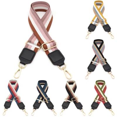 China Fashiontable 38 Mm Four-color Ethnic Stripes Custom Color Long Webbing Shoulder Strap for sale