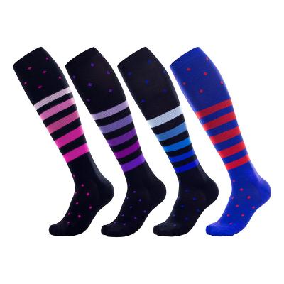 China Best Quality Compression Sports Compression Socks Unisex Custom Breathable Athletic Running Bamboo Knee Socks for sale