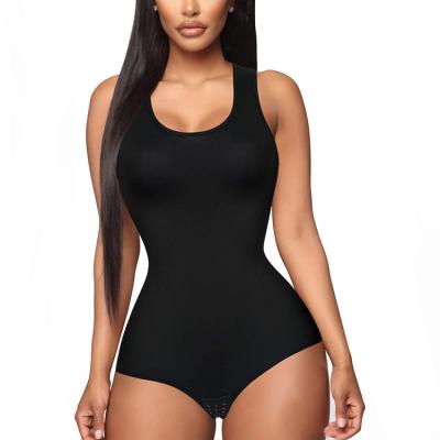 China 2021 Breathable Corset Shapewear Jumpsuit Scoop Neck Tank Tops For Women Tummy Control Waist Trainer Vest Full Body Shaper for sale