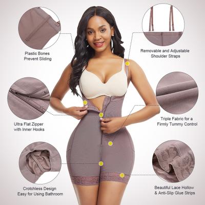 China Breathable Women Slimming High Waist Lace Tummy Control Butt Lifter Hip Increase Shapewear Body Shaper for sale