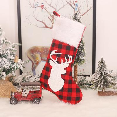 China Christamas Decoration Christmas Snowman Milu Deer Luck Cartoon Christmas Decorative Socks for sale