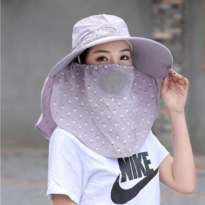 China JOINT New Design Outdoor UV Protection Sun Hats With Face And Neck Cover For Women for sale