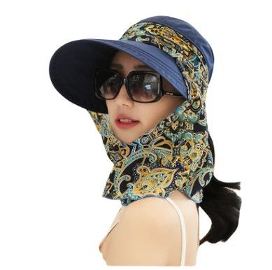 China breathable & New Design Waterproof Outdoor UV Protection Women Visor Face Cover Bucket Sun Hat for sale