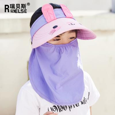 China breathable & Factory Waterproof Design Sell Well Wholesale Cartoon Kids Hat Baby Summer Flap Sun Hat for sale