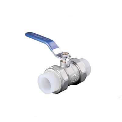 China Water Supply System Plastic Brass Ball Valve for sale