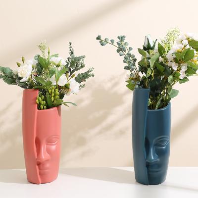 China Hot Sale Minimalist INS Roll Up Plastic Vases For Living Room Decoration for sale