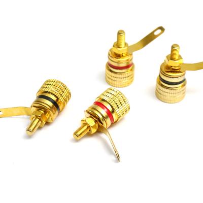 China Power amplifier sound equipment Wholesale banana socket wiring terminals speaker audio wiring terminals copper plated speaker wiring terminals from manufacturer for sale