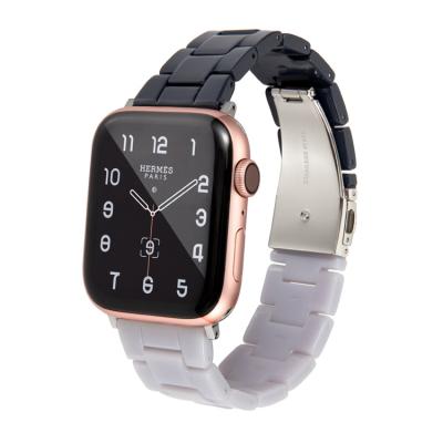 China Wholesale Thin Resin Yuedong Wrist Strap Resin Watch Band For iWatch Series For Apple Watch 7 6 5 4 3 Se 38 40 41 42 44 45mm for sale