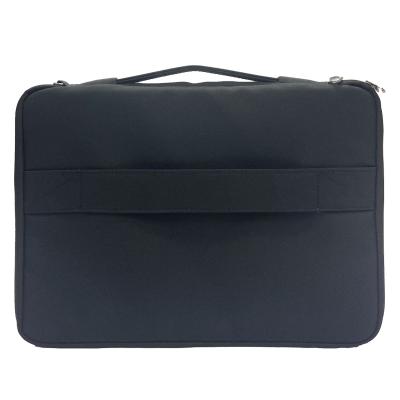 China Custom Polyester Laptop Sleeve Briefcase Padded Velvet Messenger Polyester PU Canvas Computer Case Bag for sale