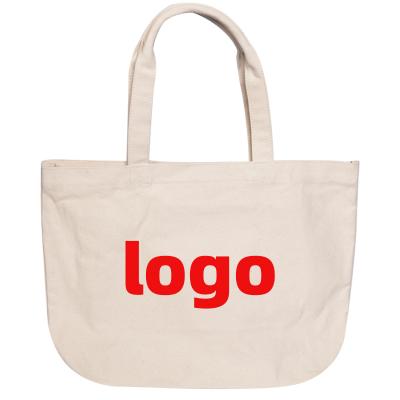 China Hot Wholesale Canvas Handled Tote Bag Custom Logo Foldable Shopping Shopping Tote Bag With Factory Price for sale