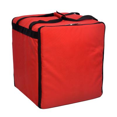 China New Oxford Cloth Picnic Bag Red Cooler Meal Delivery Takeout Backpack for sale