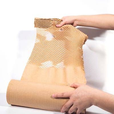 China Size Recyclable Promotional Grade Eco-friendly Honeycomb Material Packaging Cushion Paper Craft Paper Honeycomb Craft Paper for sale