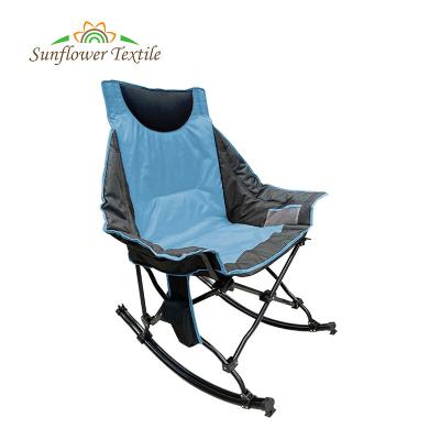 China Outdoor Furniture Folding Heated Rocking Chair 6.5kg Camping Beach Fishing Swing for sale