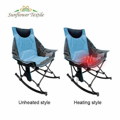 China Camping Beach Folding Heated Chair 600D Luxury Oxford Cloth Fishing Rocking for sale