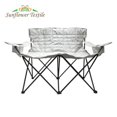 Chine chaise extérieure de camping de polyester de la chaise de camping de pliage de 110x57x87cm 600D double à vendre