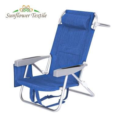 Chine 65*57*83cm Folding Lounge Beach Chair Aluminum Tube 600D Oxford Cloth Plastic Handrail à vendre