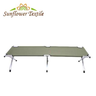 Chine vert pliable de tissu du lit campant 600D Oxford de 190x64x42cm militaire pour des adultes à vendre