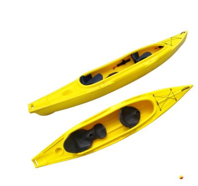 China Uv Resistant 3.9m Double Travel Canoe Rotoplastic Kayak Single Canoe Plastic Boat Hard Boat Plastic Boat Fishing zu verkaufen