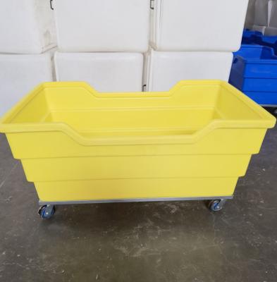 China OEM Plastic Cleaning Car Roll Plastic Linen Car Rotational Moulds for sale